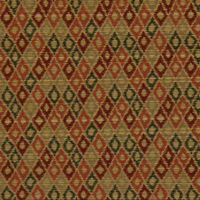 Robert Allen Fabrics Fabrics -UNIQUE DIAMOND | POMEGRANATE