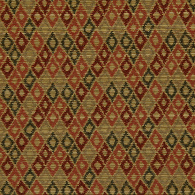 Robert Allen Fabrics Fabrics -UNIQUE DIAMOND | POMEGRANATE