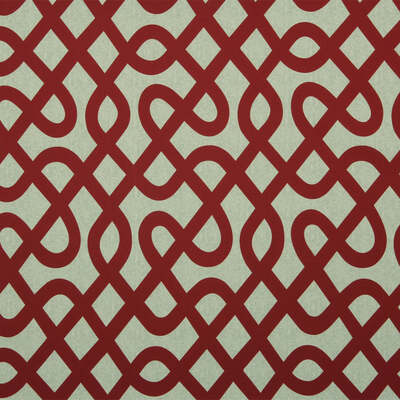 Robert Allen Fabrics Fabrics -PRINTED MAZE | 9119-SCARLET