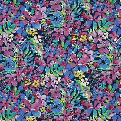Robert Allen Fabrics Fabrics -FLORAL SONATA | BERRY BLAST