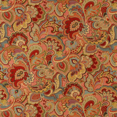 Robert Allen Fabrics Fabrics -VINTAGE LOOK | LACQUER RED