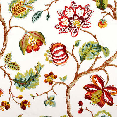 Robert Allen Fabrics Fabrics -BLOOM CITY | BILLIARD GREEN