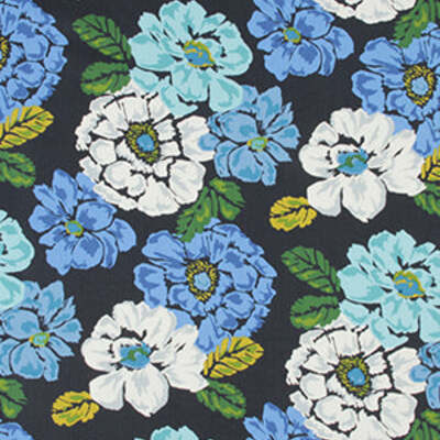Robert Allen Fabrics Fabrics -BEST BOUQUET | ULTRAMARINE