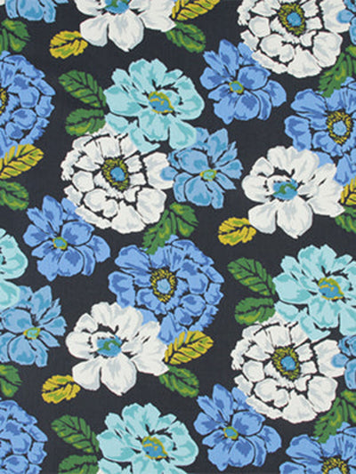 Robert Allen Fabrics Fabrics -BEST BOUQUET | ULTRAMARINE
