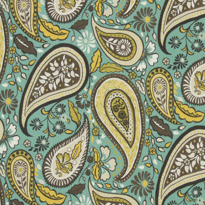 Robert Allen Fabrics Fabrics -ART PAISLEY | RAIN