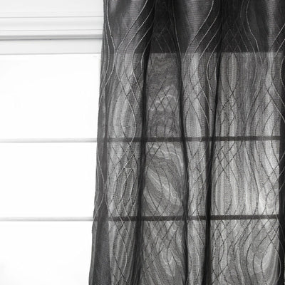 Robert Allen Fabrics Fabrics -OPTIC MOVES | BLACK SILVER