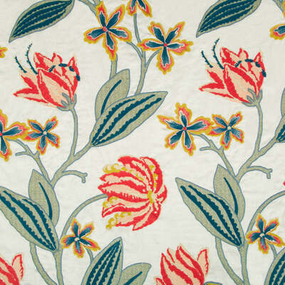 Robert Allen Fabrics Fabrics -BREATHE IT IN | CORAL REEF