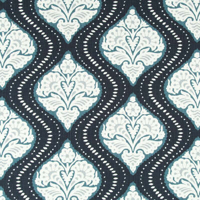 Robert Allen Fabrics Fabrics -KAVALI OGEE | MIDNIGHT
