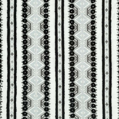 Beacon Hill Fabrics Fabrics -HANDIRA STRIPE | BLACK AND WHITE