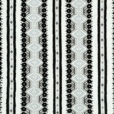 Beacon Hill Fabrics Fabrics -HANDIRA STRIPE | BLACK AND WHITE