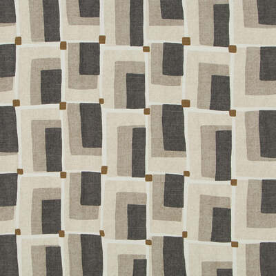 Robert Allen Fabrics Fabrics -ALDO GEO | GRAPHITE