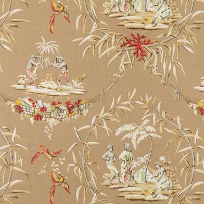 Bailey & Griffin Fabrics Fabrics -200012H | 90-NATURAL/RED