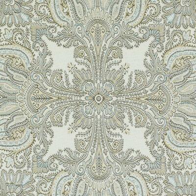 Duralee Fabrics -DU16098 | 693-NATURAL/AQU