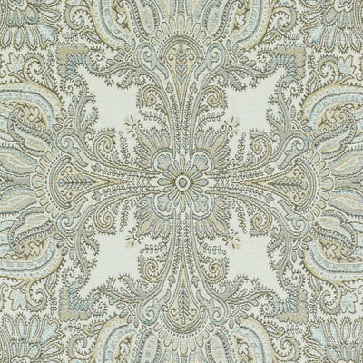 Duralee Fabrics -DU16098 | 693-NATURAL/AQU