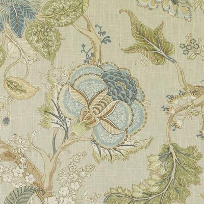 Duralee Fabrics -42463 | 71-BLUE/AVOCADO
