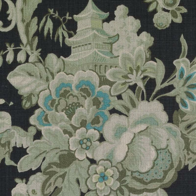 Bailey & Griffin Fabrics Fabrics -Be42591 | 156-Black/Green