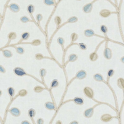 Duralee Fabrics -DA61548 | 50-NATURAL/BLUE