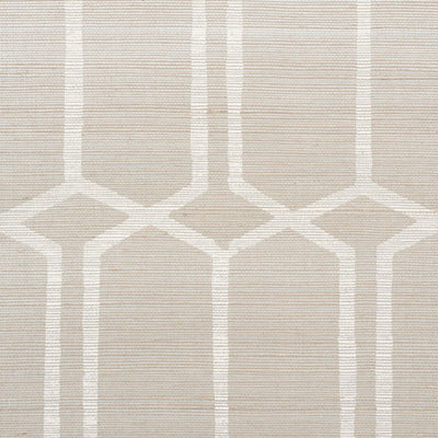 SCHUMACHER WALLCOVERING -MODERN TRELLIS HEMP SHIMMER-5010110