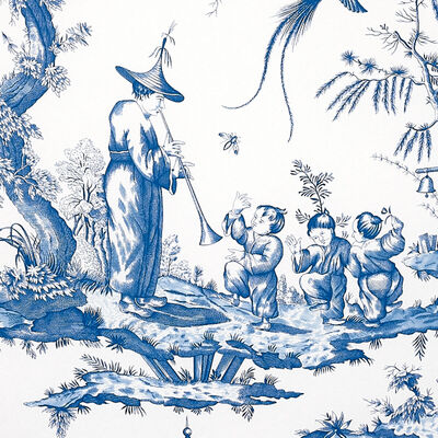 Schumacher Wallcovering -SHENGYOU TOILE-5012052