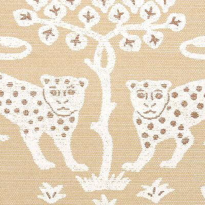 Schumacher Wallcovering -WOODLAND LEOPARD SISAL-5012303