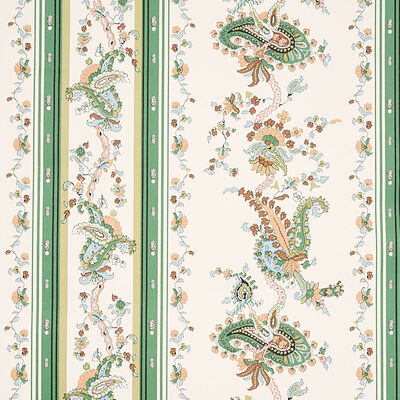 Schumacher Wallcovering -ELENA PAISLEY STRIPE-5012890