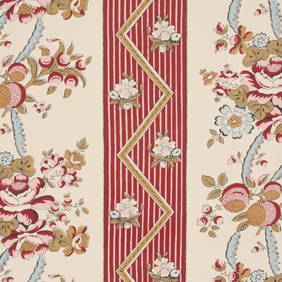 Schumacher Wallcovering -SYLVAIN FLORAL STRIPE-5015541