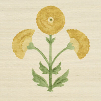 Schumacher Wallcovering -SARANDA FLOWER SISAL-5016670