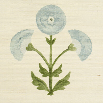 Schumacher Wallcovering -SARANDA FLOWER SISAL-5016671