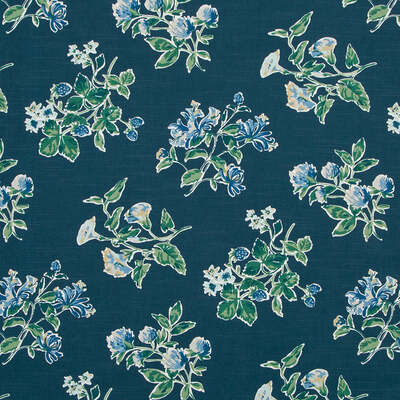 Robert Allen Fabrics Fabrics -HALSEY COURT | INDIGO