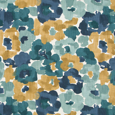Robert Allen Fabrics Fabrics -FLOWER STORM | INDIGO
