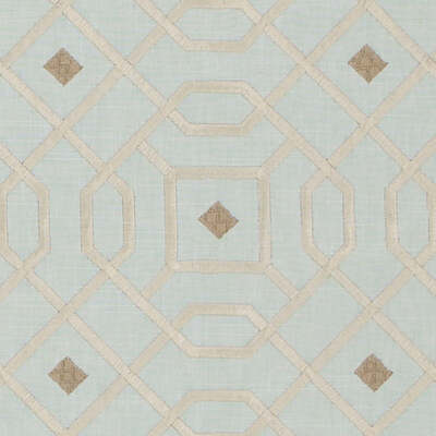 Duralee Fabrics -DA61861 | 594-AQUA/GOLD