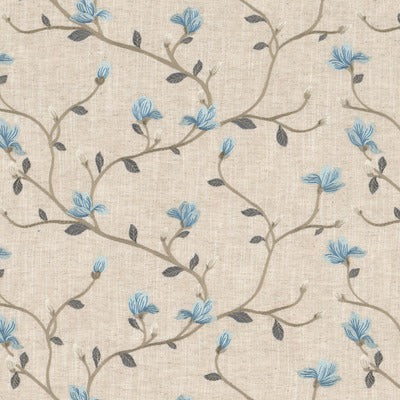 Stout Fabrics , Alec Alec, Blue color, Multipurpose Embroideries style type , pattern number  ALEC-2