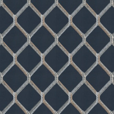 Stout Fabrics , Analog Analog, Blue color, Multipurpose Embroideries style type , pattern number  ANAL-2