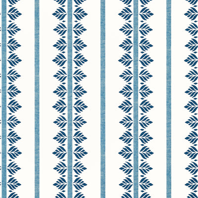 Anna French wallcovering, Fern Stripe pattern , Spa Blue color, Ethnic,Leaves,Stripes style type , pattern number  AT15101