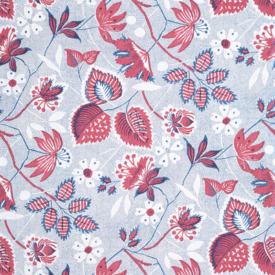 Anna French wallcovering, Indienne Hazel pattern , Red color, Ethnic,Floral,Jacobean,Leaves style type , pattern number  AT15115