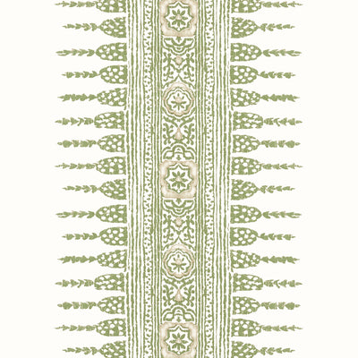 Anna French wallcovering, Javanese Stripe pattern , Green color, Ethnic,Stripes style type , pattern number  AT15136