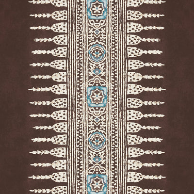 Anna French wallcovering, Javanese Stripe pattern , Brown color, Ethnic,Stripes style type , pattern number  AT15139