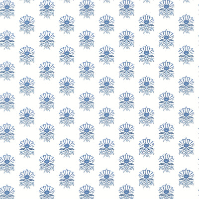 Anna French wallcovering, Milford pattern , Spa Blue color, Leaves,Small Print style type , pattern number  AT15157