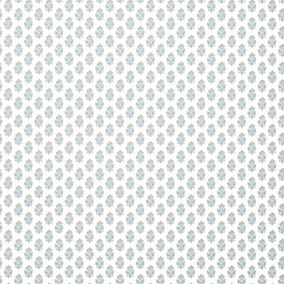 Anna French wallcovering, Julian pattern , Blue color, Leaves,Small Print style type , pattern number  AT15161