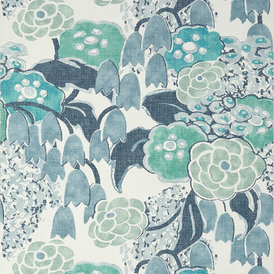 Anna French wallcovering, Laura pattern , Blue color, Floral style type , pattern number  AT23105