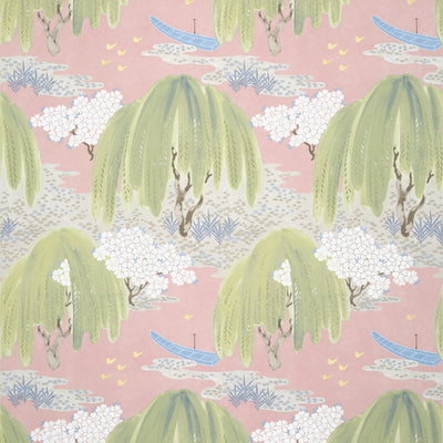Anna French wallcovering, Willow Tree pattern , Blush color, Chinoiserie,Floral,Leaves style type , pattern number  AT23111