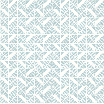 Anna French wallcovering, Bloomsbury Square pattern , Blue color, Geometric style type , pattern number  AT23114