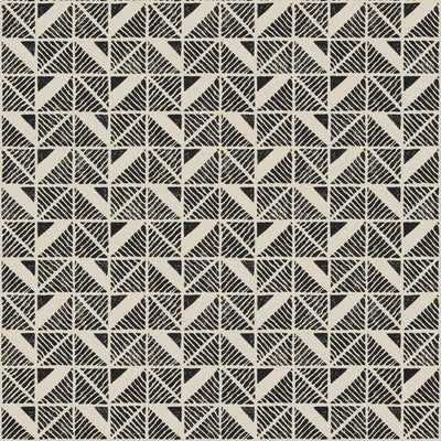 Anna French wallcovering, Bloomsbury Square pattern , Charcoal color, Geometric style type , pattern number  AT23120