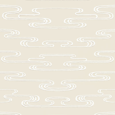 Anna French wallcovering, Cloudwater pattern , Beige color, Geometric style type , pattern number  AT23151