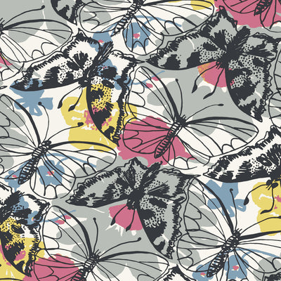 Anna French wallcovering, Paxton pattern , Multi color, Butterflies , Bugs style type , pattern number  AT23176