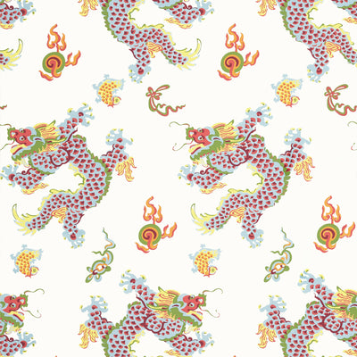 Anna French wallcovering, Dragon Dance pattern , Multi color, Chinoiserie,Novelty style type , pattern number  AT23179