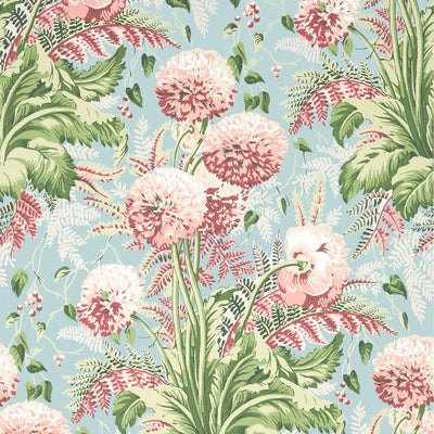 Anna French wallcovering, Dahlia pattern , Coral color, Floral style type , pattern number  AT24537