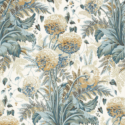 Anna French wallcovering, Dahlia pattern , Soft Gold color, Floral style type , pattern number  AT24539