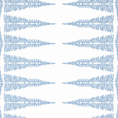 Anna French wallcovering, Ellery Stripe pattern , White , Soft Blue color, Ethnic,Stripes style type , pattern number  AT24543