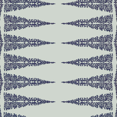 Anna French wallcovering, Ellery Stripe pattern , Navy , White color, Ethnic,Stripes style type , pattern number  AT24548